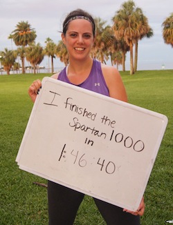 Laura Completing Her Spartan 1000