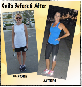 Gail also lost 25 pounds and more than 12% body fat! Her advice to others: it’s never too late. She didn’t start boot camp until she was almost 45.. and now she is in the best shape of her LIFE!